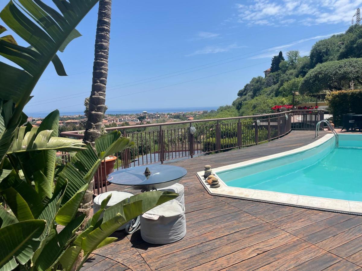 Villa Carly Taormina Apartment With Private Pool トラッピテッロ エクステリア 写真